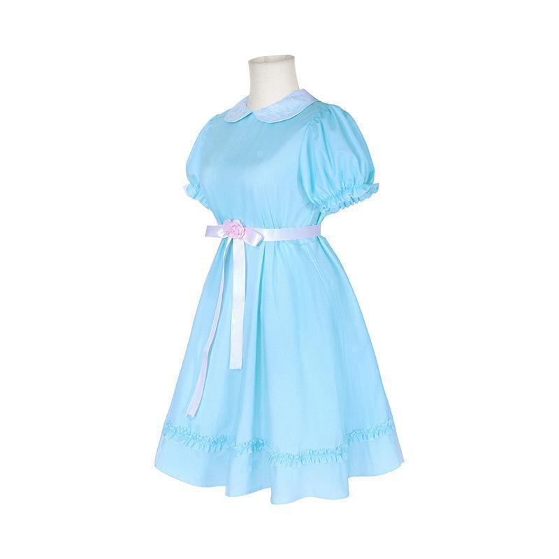 Shining The Shining cos costume twins girls' blue dress horror character Halloween costume