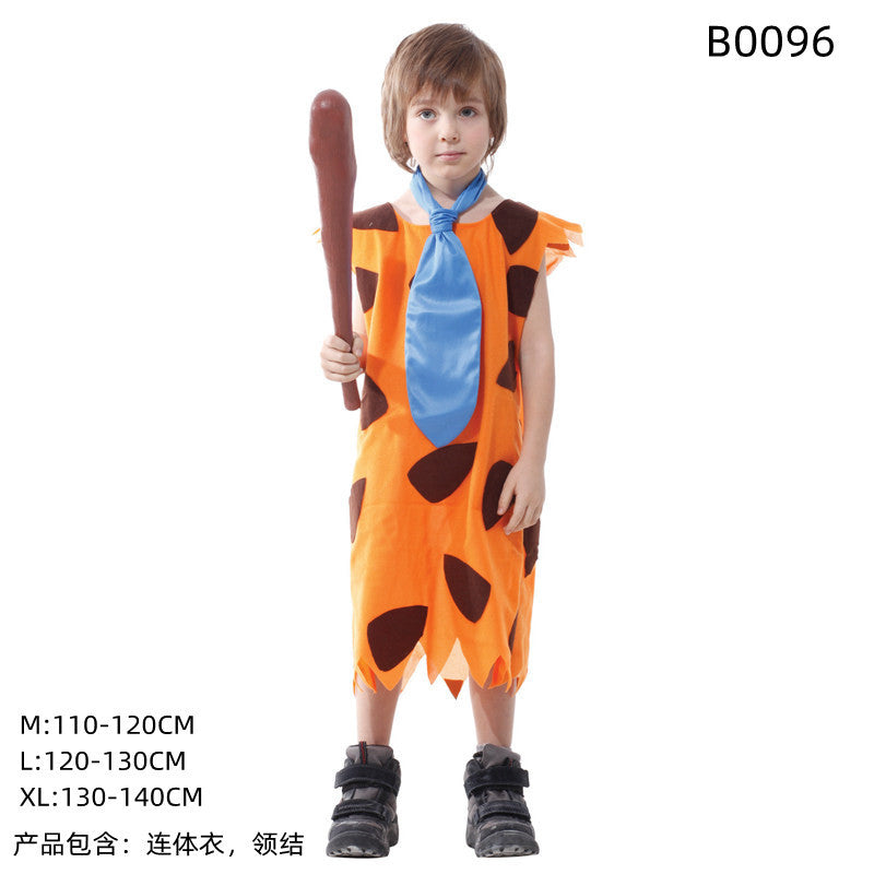 Fred Flintstone costume cosplay performance costume Modern Primitive Man activity performing costumes