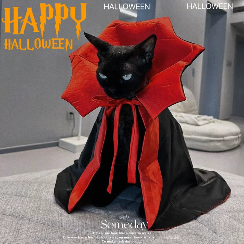 Pet Halloween Cape Vampire Count Cloak