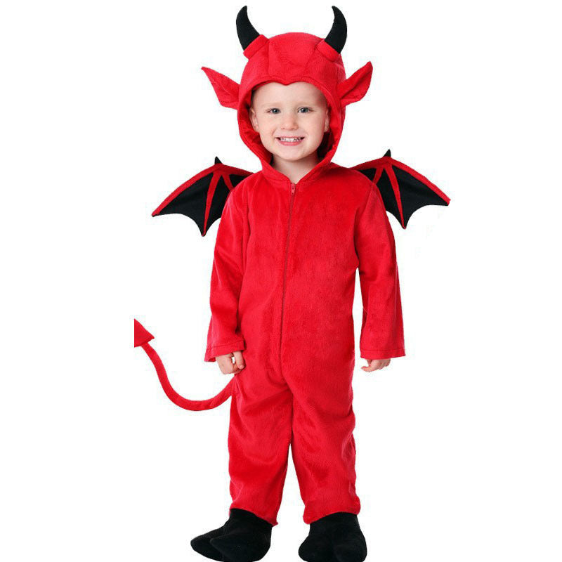 Halloween children's costume bat performance clothes boys and girls role playing vampire costume catwalk performance costume