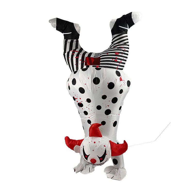 Clown werewolf killing elephant Bobo cow King Kong crocodile back Horn Dragon small yellow duck rugby football inflatable costume