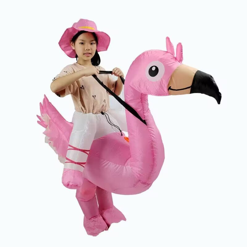 Halloween hot funny party Mount skull animal Flamingo inflatable doll costume Road