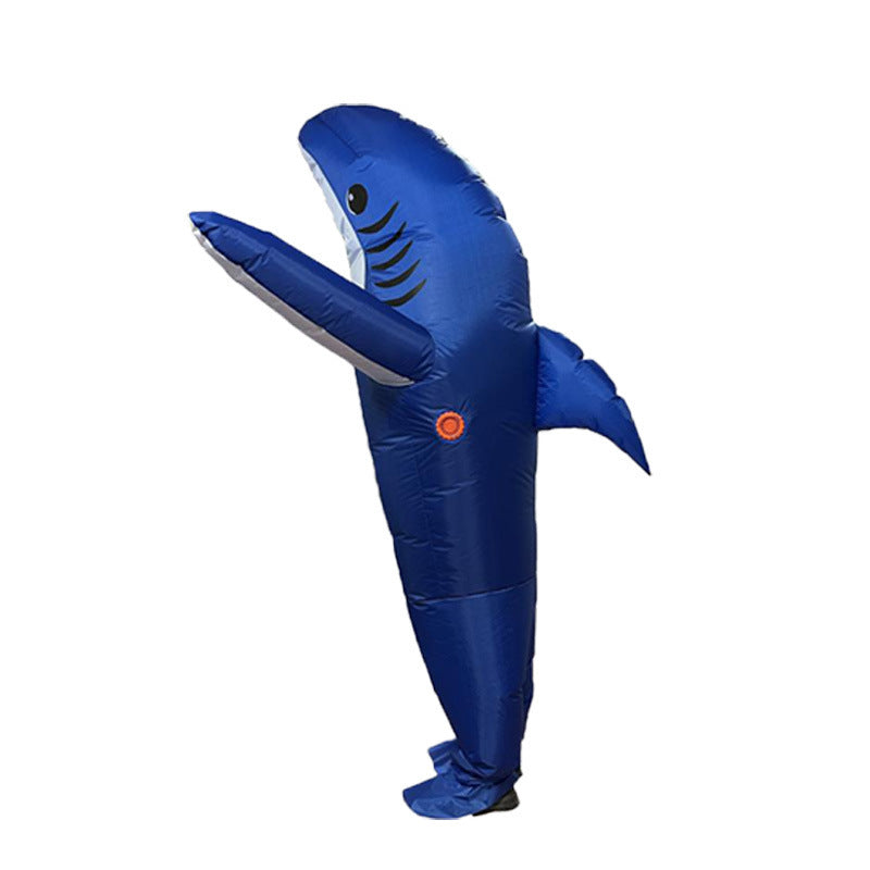 Halloween party performance costume and accessories funny cartoon doll costume cross-border Festival atmosphere shark doll inflatable clothing