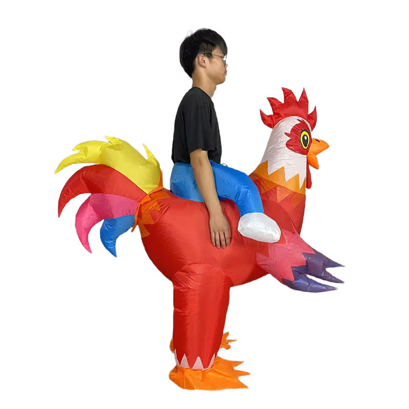 Inflatable chicken costume
