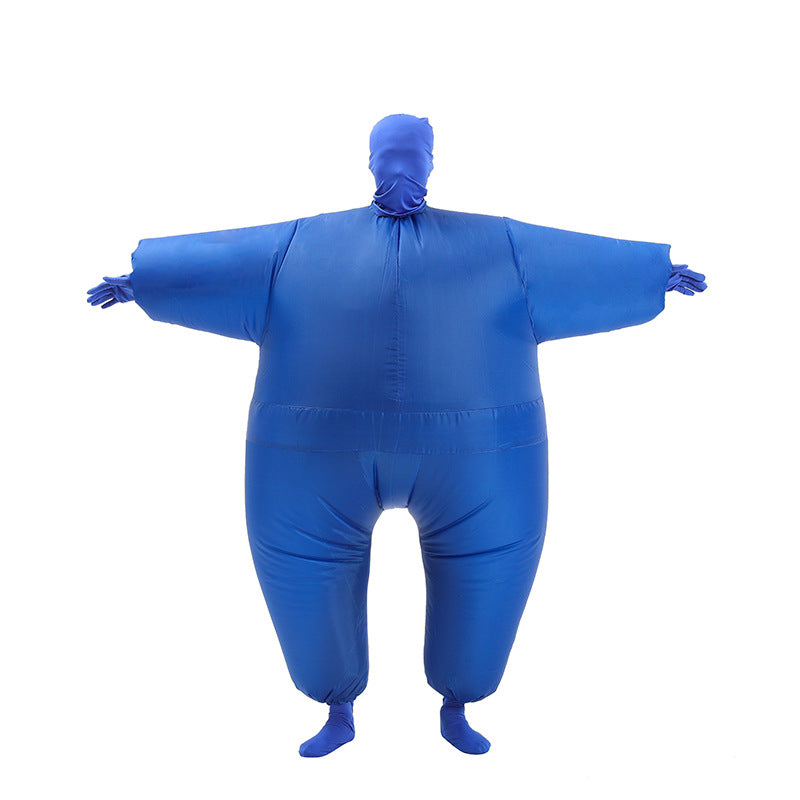 Halloween inflatable clothing costume masquerade funny props White Salmon inflatable clothing masked ninja inflatable sumo costume