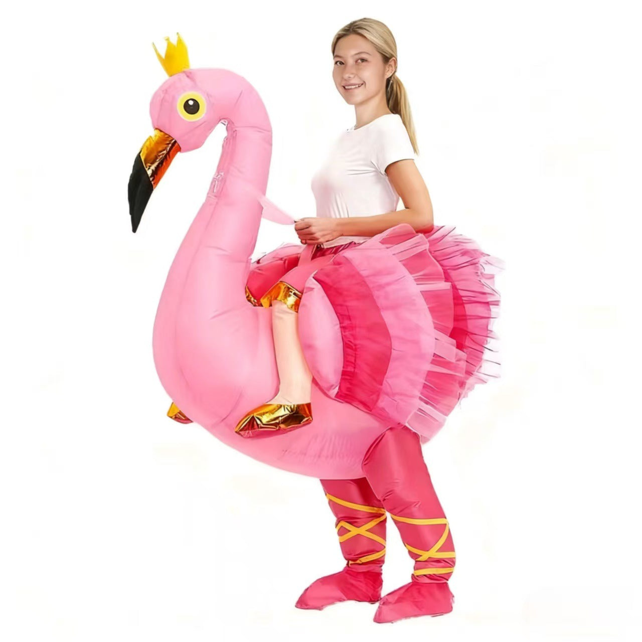 Ostrich inflatable clothing cross-border swing costume holiday party campus parent-child activities doll clothing modeling catwalk