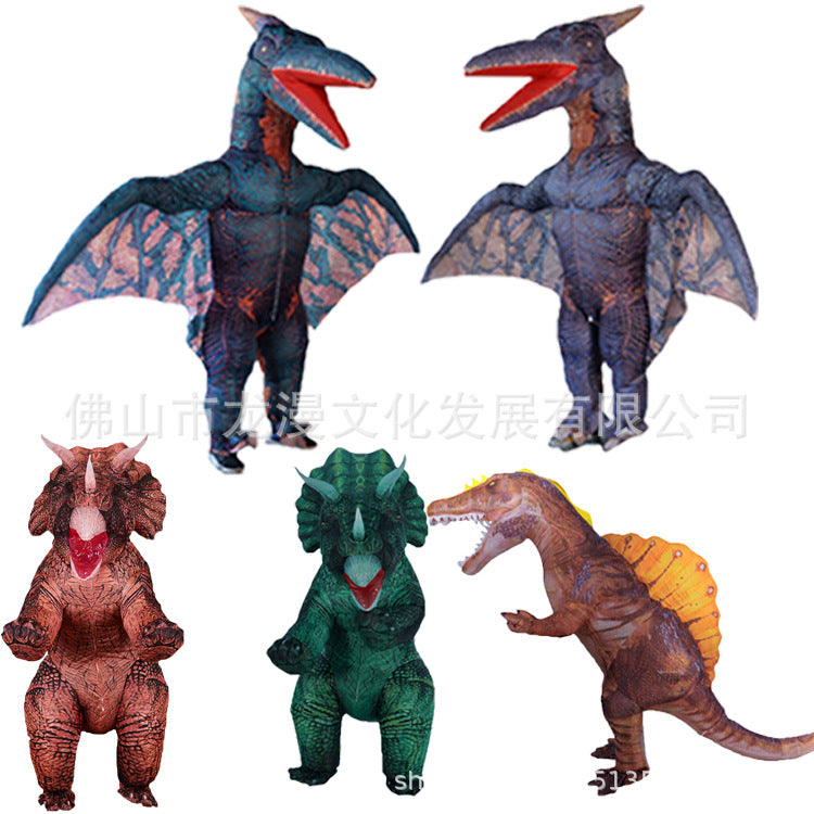 Halloween funny inflatable dinosaur-like clothing cosplay adult Tyrannosaurus doll clothing Triceratops inflatable costume
