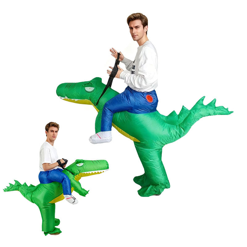 Clown werewolf killing elephant Bobo cow King Kong crocodile back Horn Dragon small yellow duck rugby football inflatable costume