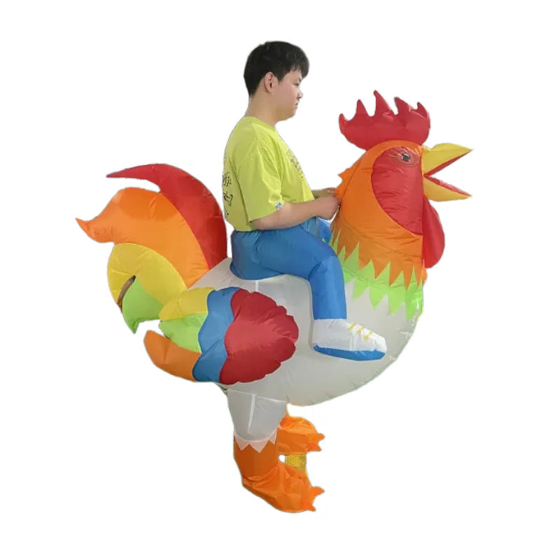 Inflatable chicken costume