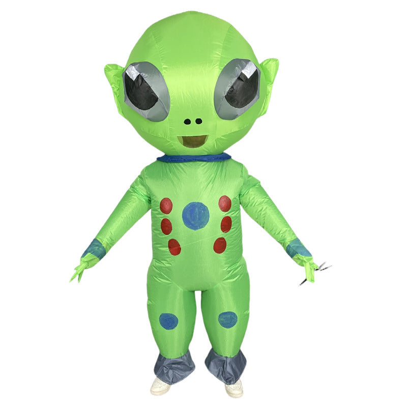 Halloween Alien inflatable clothing doll funny costume makeup props green ghost hug man inflatable costume