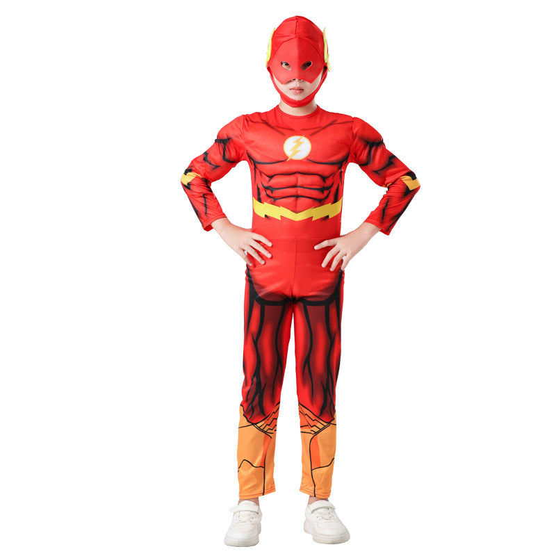 Halloween Avengers Children's muscle costume Captain America Spiderman bat Iron Man Superman clothes
