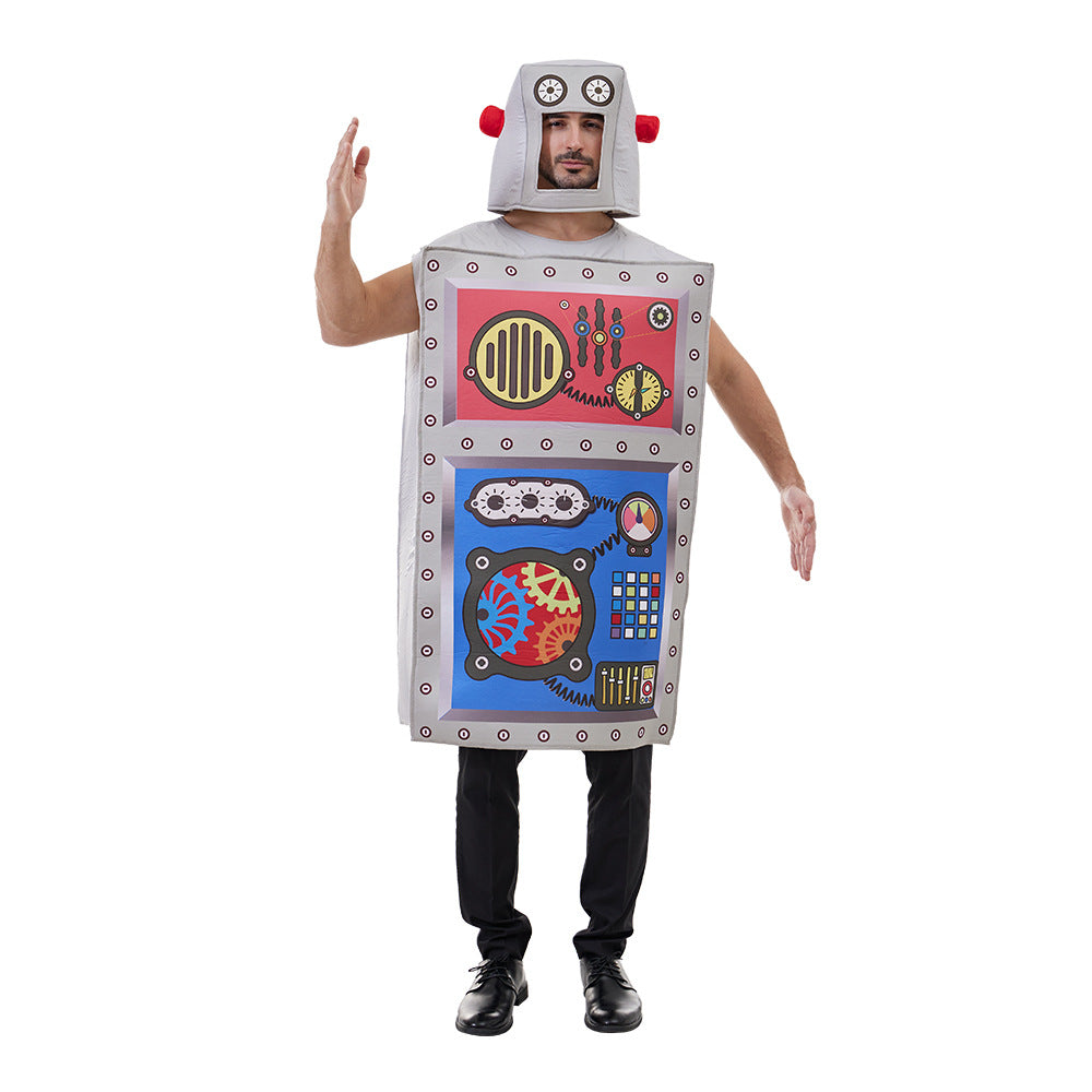 Halloween adult robot inflatable costume funny party costume fun cosplay clothes