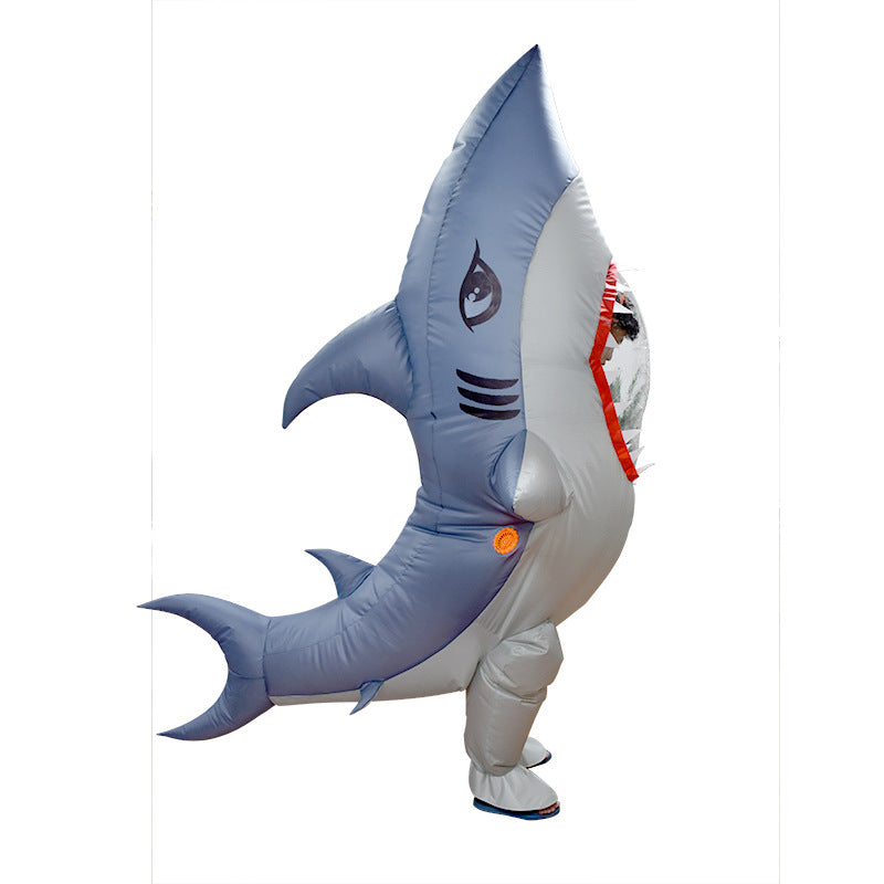 Halloween party shark inflatable clothing costume cannibal shark inflatable clothing party spoof costume props Christmas dress up