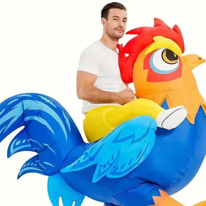 Inflatable chicken costume