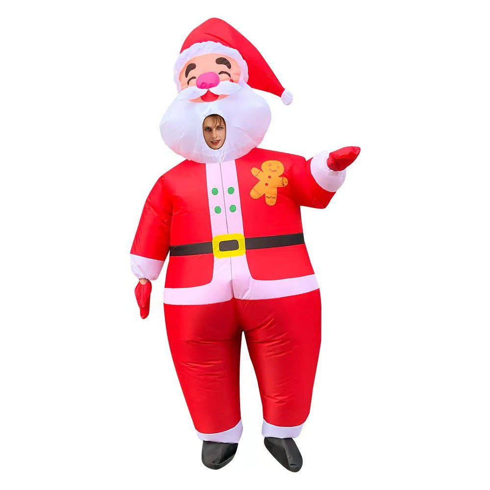 Santa Claus inflatable clothing stage performance Christmas elk costume performance wear snowman costume performance