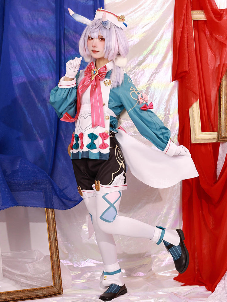 Genshin Impact Fontaine Sigewinne Cosplay Costume Women Anime Bubble Sleeve