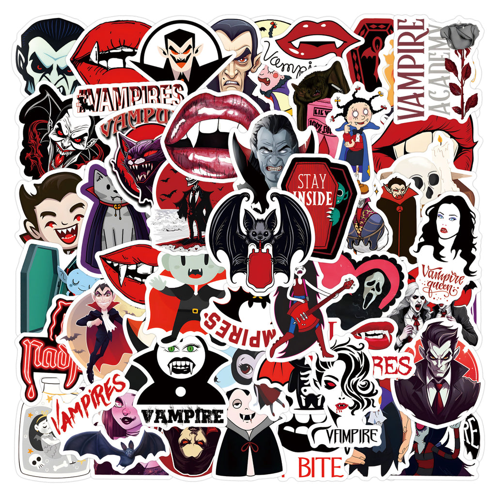 55 New horror Vampire elements Vampire personalized graffiti stickers car luggage stickers wholesale