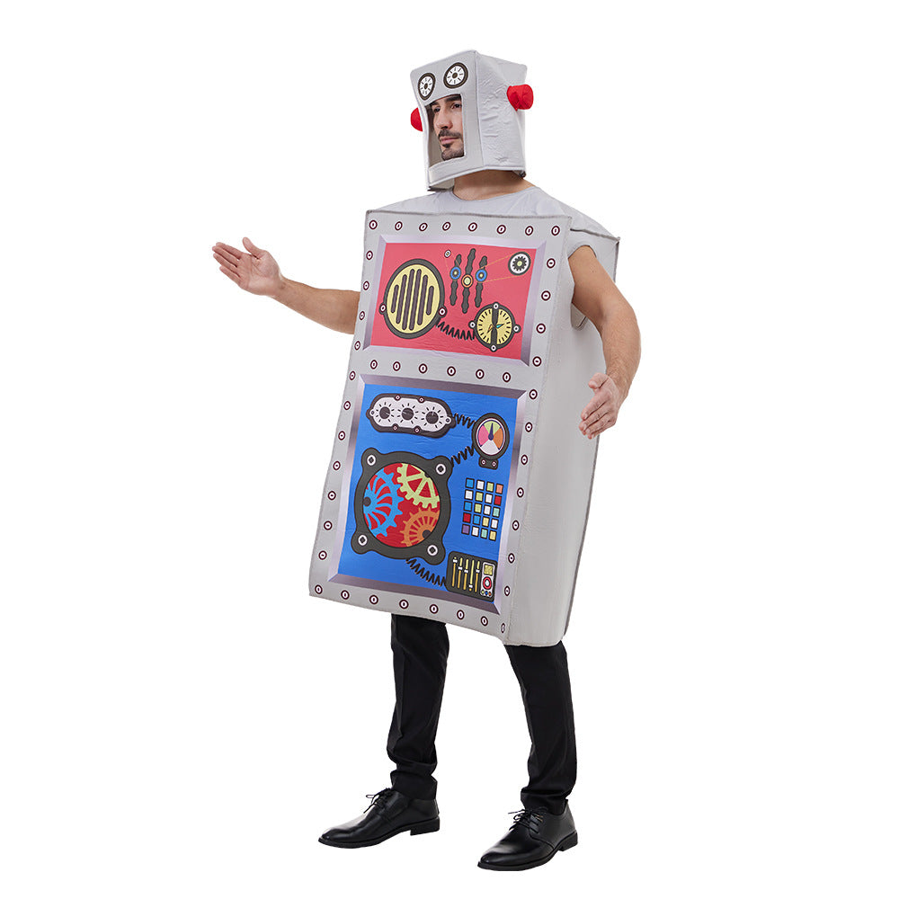 Halloween adult robot inflatable costume funny party costume fun cosplay clothes