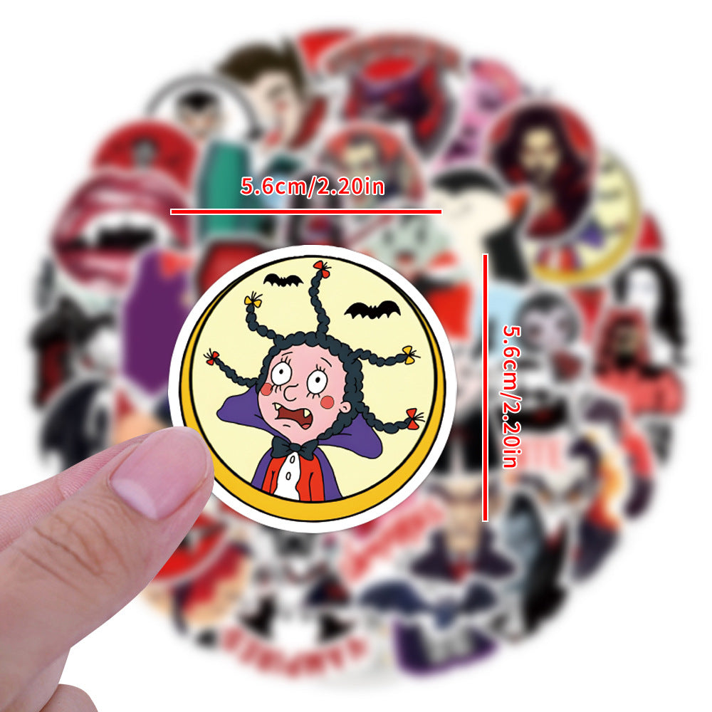 55 New horror Vampire elements Vampire personalized graffiti stickers car luggage stickers wholesale