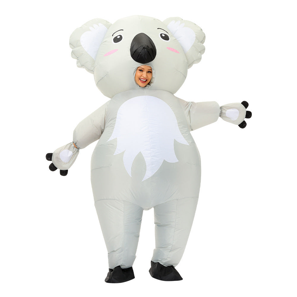 Halloween pink pig koala octopus alien inflatable costume funny cartoon doll body inflatable clothing ball performance costume