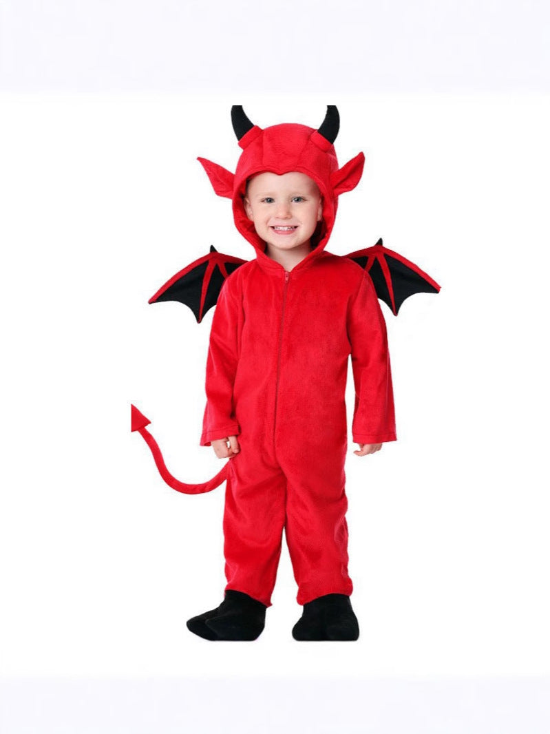 Halloween children's costume bat performance clothes boys and girls role playing vampire costume catwalk performance costume