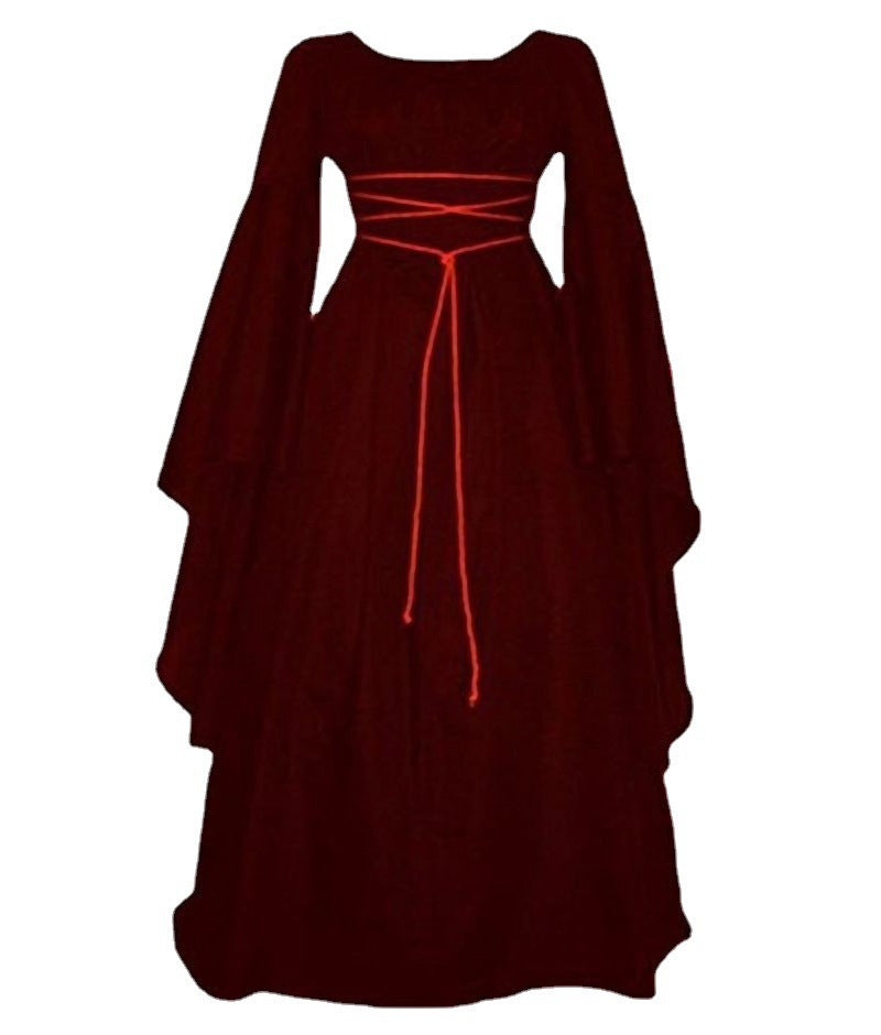 European and American Foreign Trade Amazon stage performance costume Halloween costume wizard Party black strap witch costume