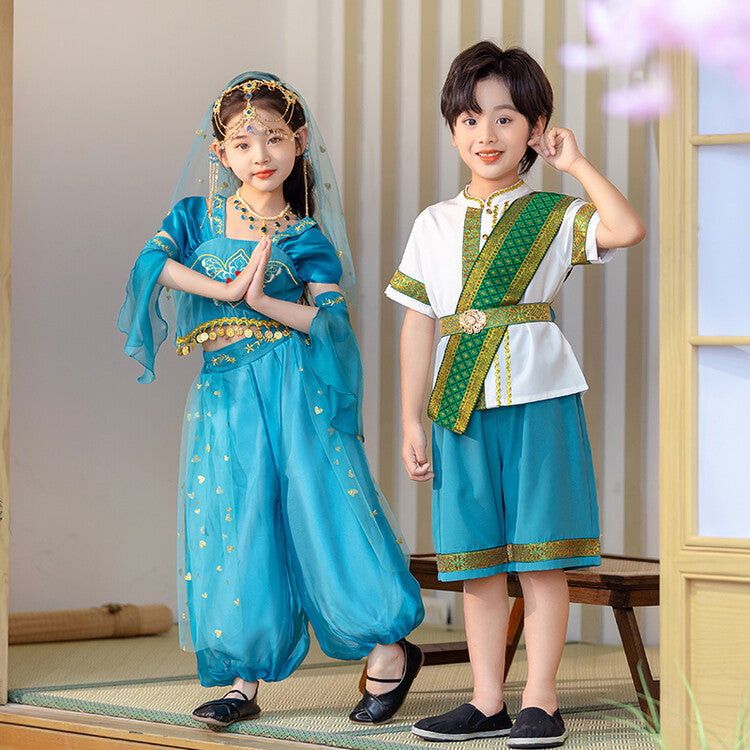 Children's new Chinese style Tang costume Han costume boys' summer Chinese style Dai girls' ethnic style dragon boat festival costume
