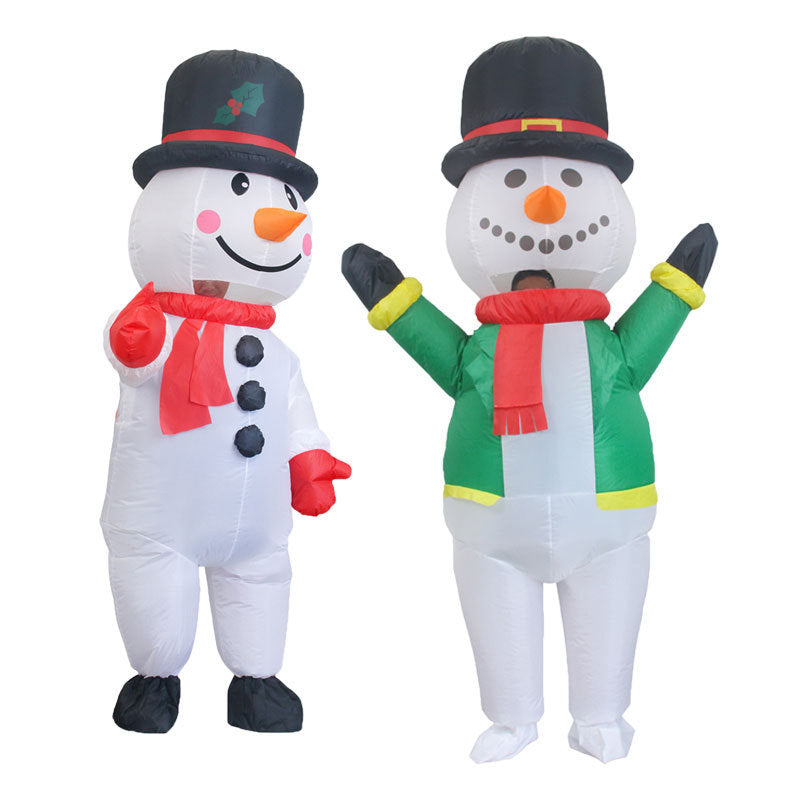 Christmas Snowman inflatable clothing Amazon stage performance Christmas Snowman cross-border Festival funny inflatable clothing