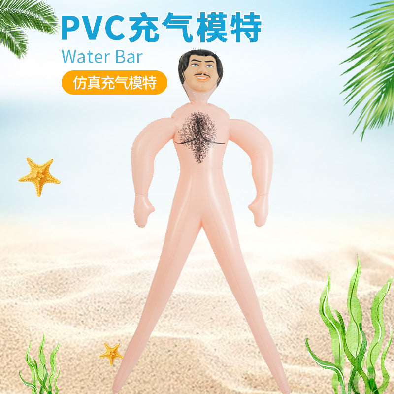 Spot PVC inflatable model party trick inflatable doll spoof props men and women inflatable toys