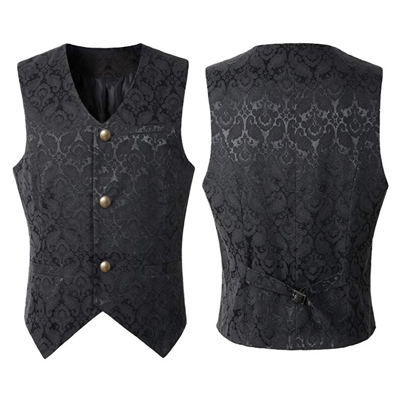 Mantianyu Amazon wish New Men's medieval costume retro men short vest Halloween costume