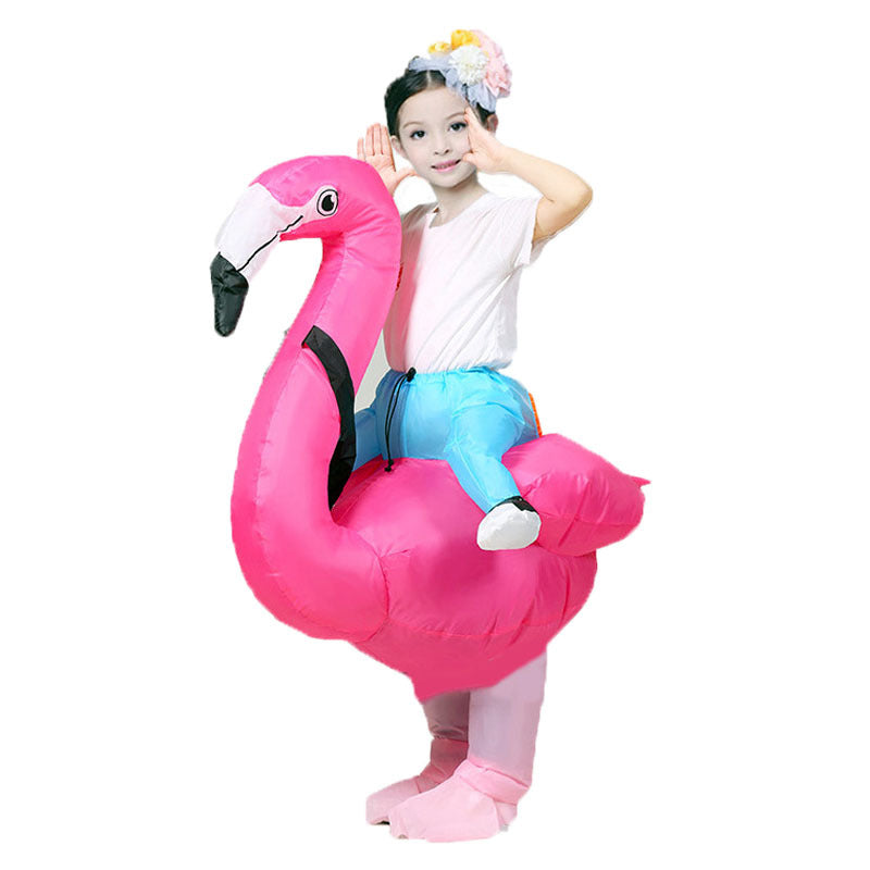 Halloween hot funny party Mount skull animal Flamingo inflatable doll costume Road