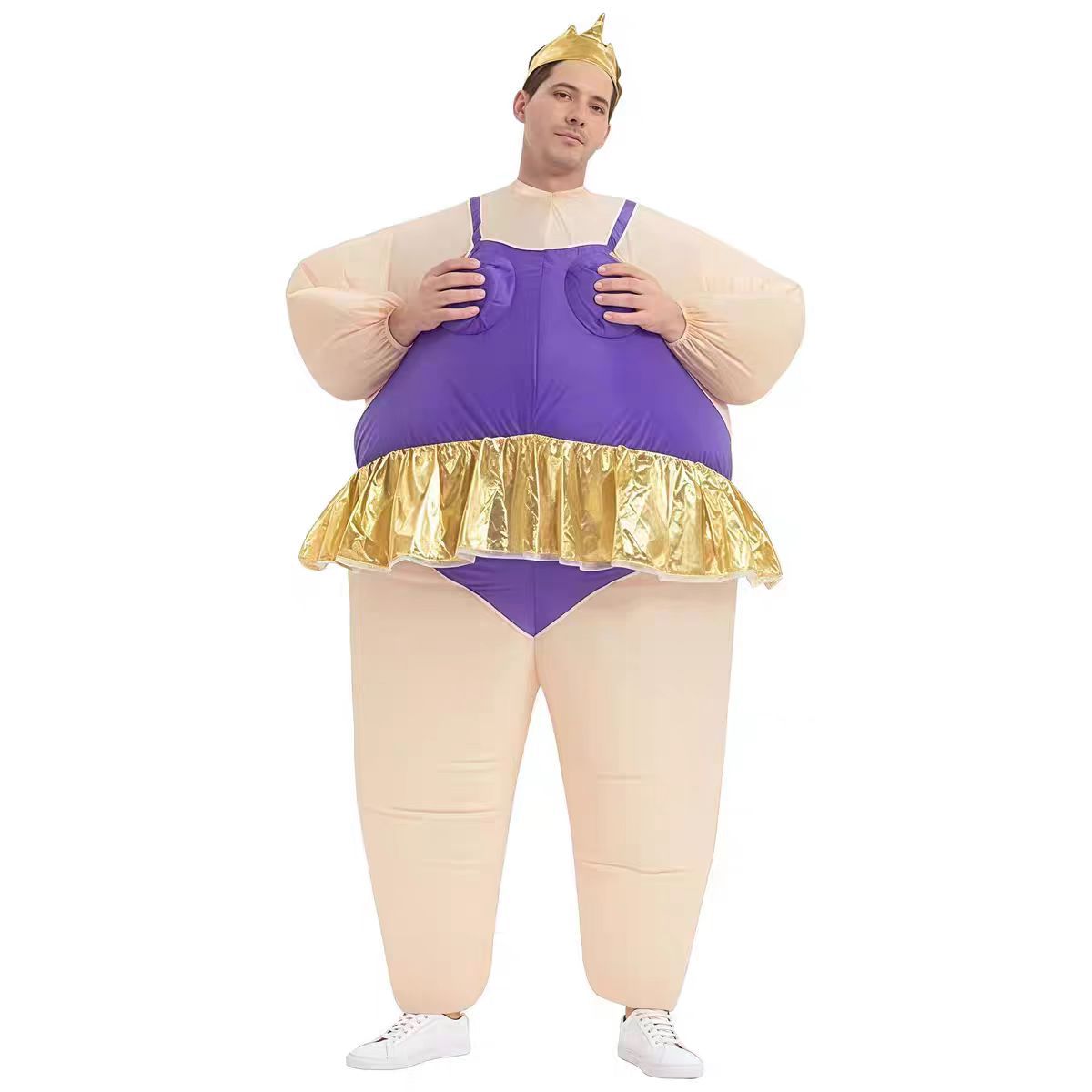 Ballet inflatable costume show doll ballet inflatable clothing fat inflatable Irish sumo funny party activity ballet inflatable clothing