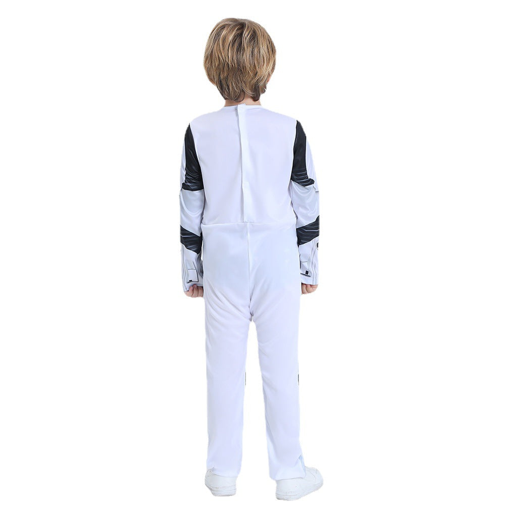 Children's white soldier Star Wars movie character cos costume Halloween cosplay costume