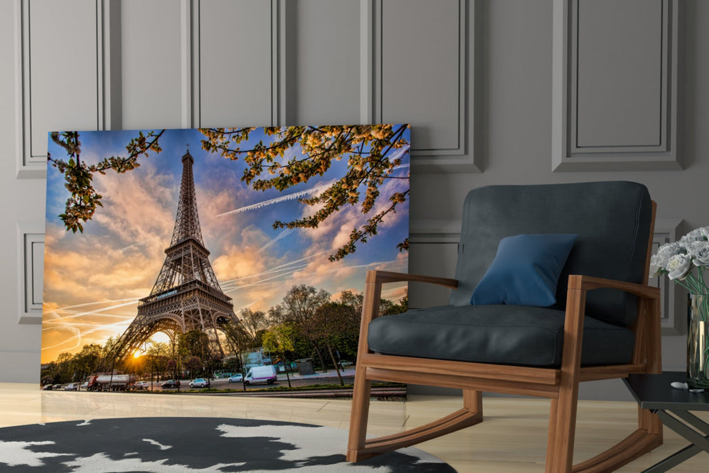 Eiffel Tower Glass Wall Art