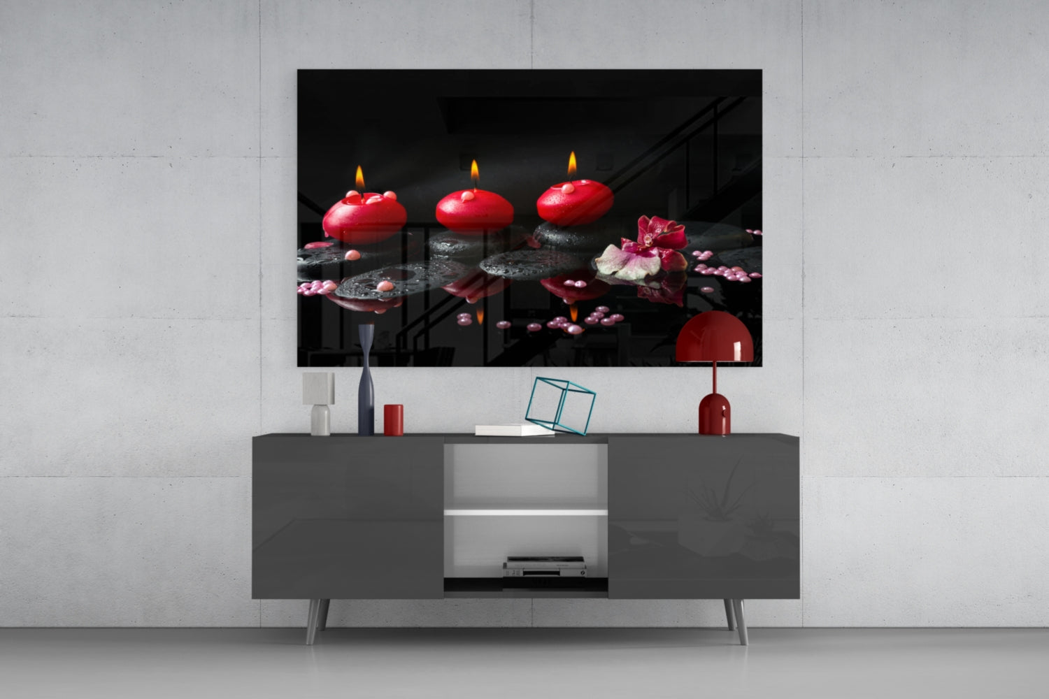 Spa Glass Wall Art