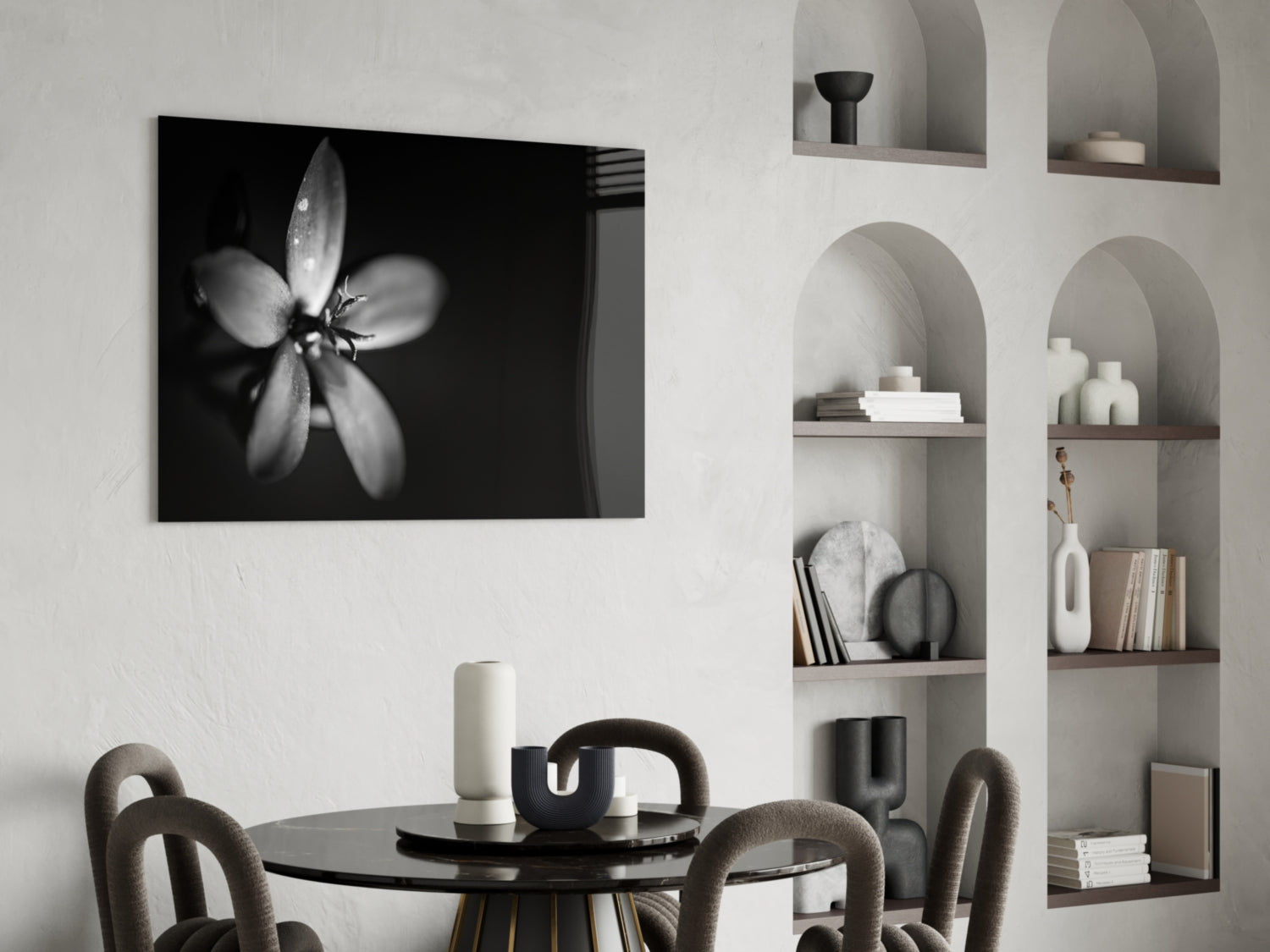 Flower Glass Wall Art