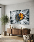 Honey Bee Glass Wall Art