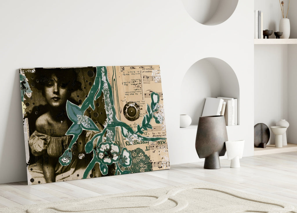 Abstract Glass Wall Art