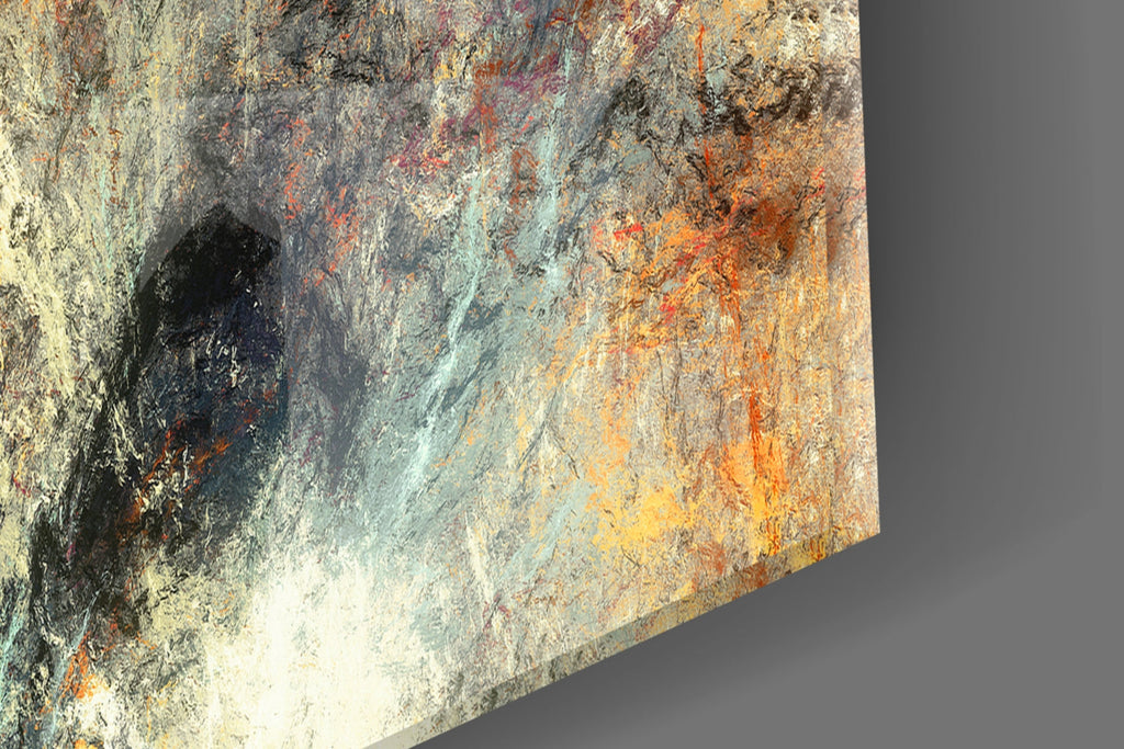 Abstract 3 Glass Wall Arts