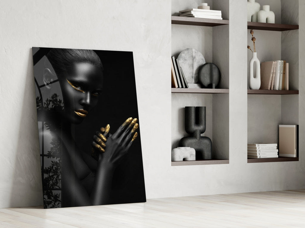 Woman Glass Wall Art