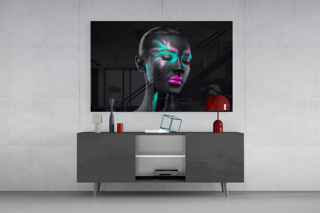 Woman Glass Wall Art
