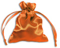 Orange Satin Pouch