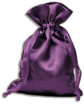 Purple Satin Pouch