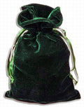 Hunter Green Velvet Pouch