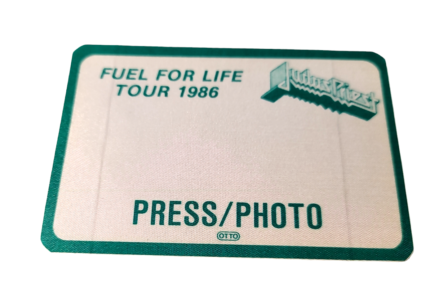 Judas Priest Fuel for Life Tour 1986 Backstage Pass Press