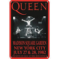 Queen Concert Repro Madison Saquare Garden Vintage Metal Tin Sign Ad