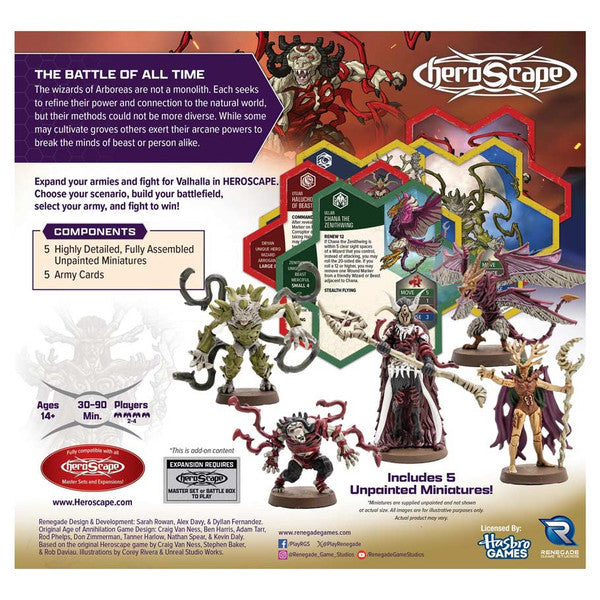 Heroscape: Age of Annihilation - Heroes of Aboreas Army Expansion