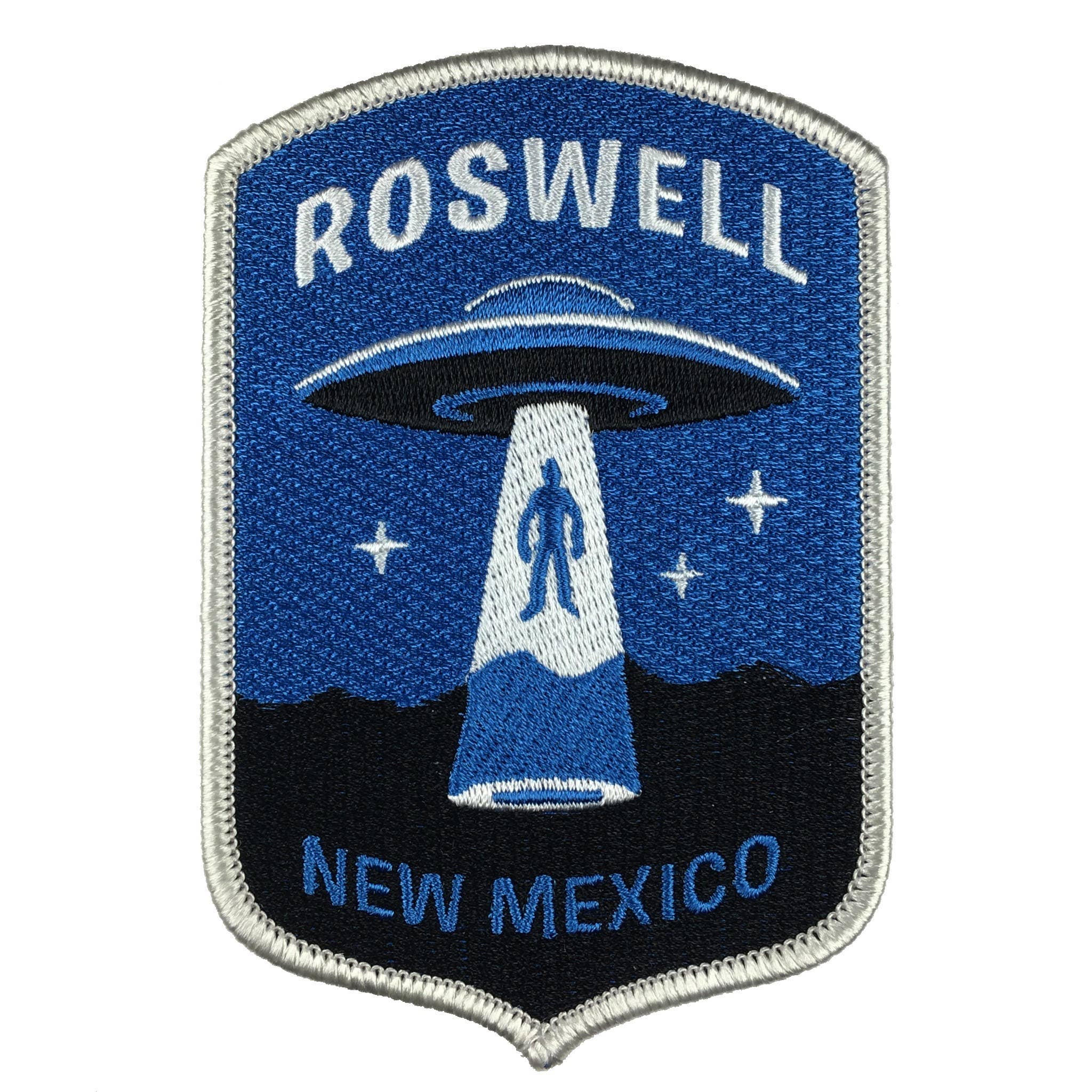 Roswell, New Mexico UFO Alien Abduction Patch: Iron-on