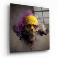 Smoky Skull Glass Wall Art  || Designer Collection