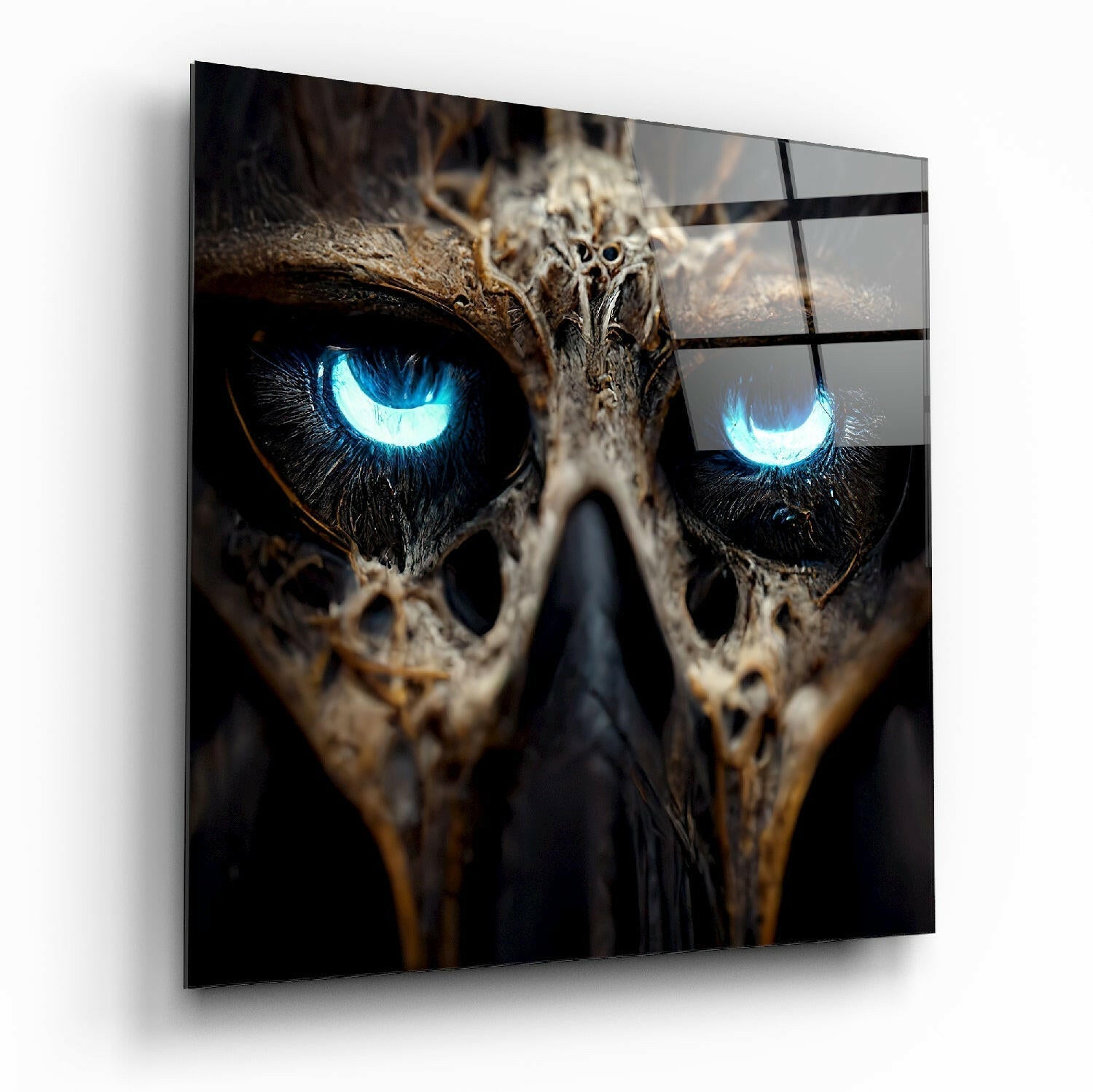 Bravery in The Eyes Glass Wall Art  || Designers Collection